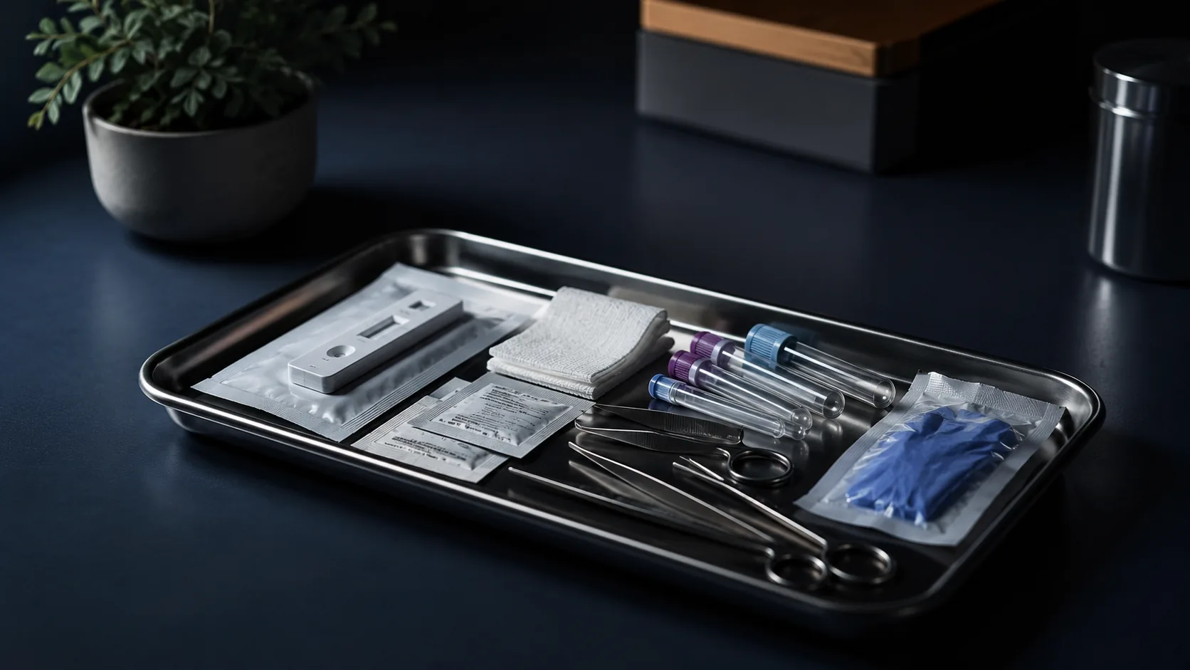 Instrument tray in the primary care office